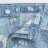 Pantalones cortos vaqueros de talle bajo con estampado floral para niños