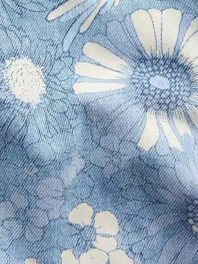 Pantalones cortos vaqueros de talle bajo con estampado floral para niños