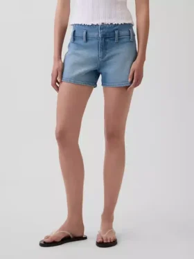 Pantalones cortos vaqueros de talle bajo de 3″