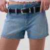 Pantalones cortos vaqueros de talle bajo de 3"