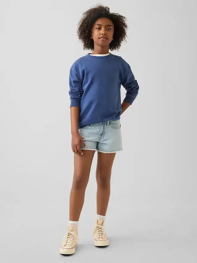 Pantalones cortos vaqueros de talle bajo para niños