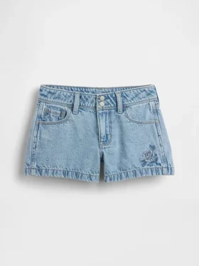 Pantalones cortos vaqueros de talle bajo para niños