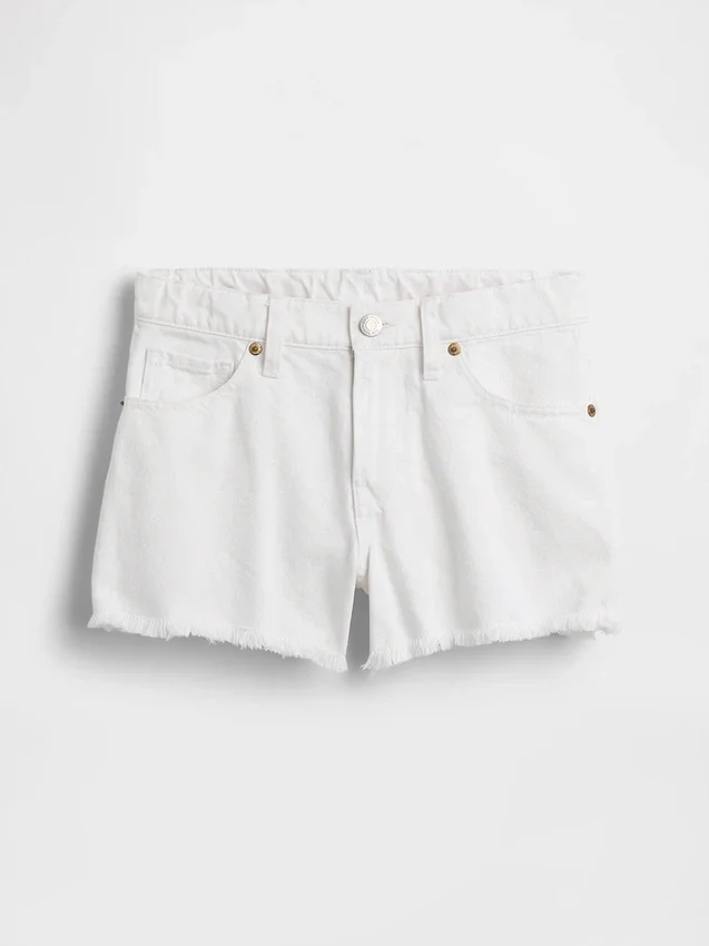 Pantalones cortos vaqueros de talle bajo para niños