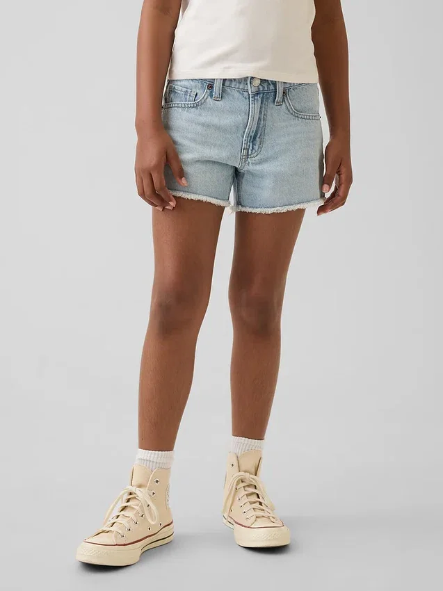 Pantalones cortos vaqueros de talle bajo para niños