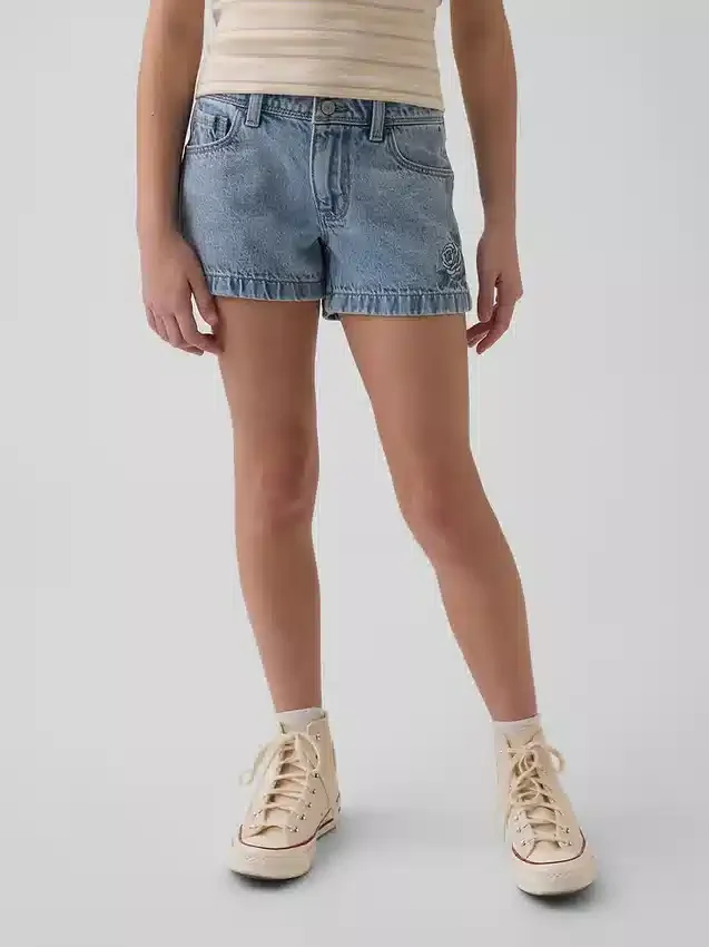 Pantalones cortos vaqueros de talle bajo para niños