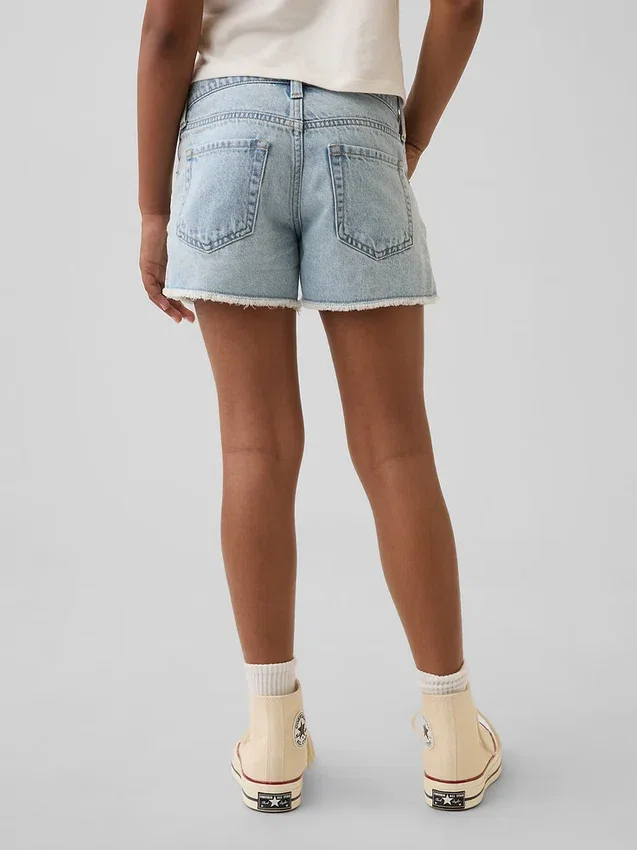 Pantalones cortos vaqueros de talle bajo para niños