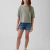 Pantalones cortos vaqueros de talle bajo «Ultrasoft Stride» para niños