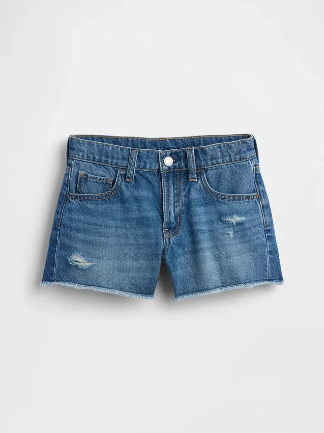Pantalones cortos vaqueros de talle bajo «Ultrasoft Stride» para niños