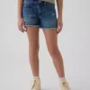 Pantalones cortos vaqueros de talle bajo «Ultrasoft Stride» para niños