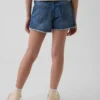 Pantalones cortos vaqueros de talle bajo «Ultrasoft Stride» para niños