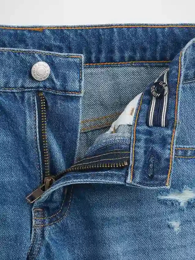 Pantalones cortos vaqueros de talle bajo «Ultrasoft Stride» para niños