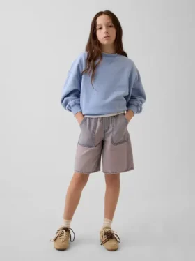 Pantalones cortos vaqueros de talle bajo y corte largo para niños