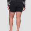 Pantalones cortos vaqueros de talle medio «Girlfriend» de 5"
