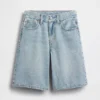 Pantalones cortos vaqueros de talle medio y corte largo para niños