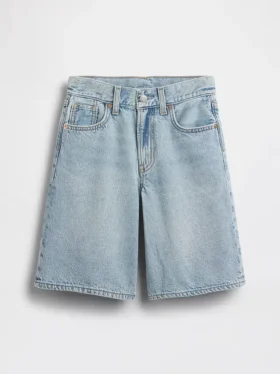 Pantalones cortos vaqueros de talle medio y corte largo para niños
