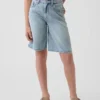 Pantalones cortos vaqueros de talle medio y corte largo para niños