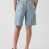 Pantalones cortos vaqueros de talle medio y corte largo para niños