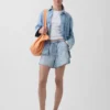 Pantalones cortos vaqueros «Easy Denim» ultrasuaves de 3,5” con talle bajo