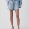 Pantalones cortos vaqueros «Easy Denim» ultrasuaves de 3,5” con talle bajo