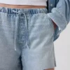 Pantalones cortos vaqueros «Easy Denim» ultrasuaves de 3,5” con talle bajo