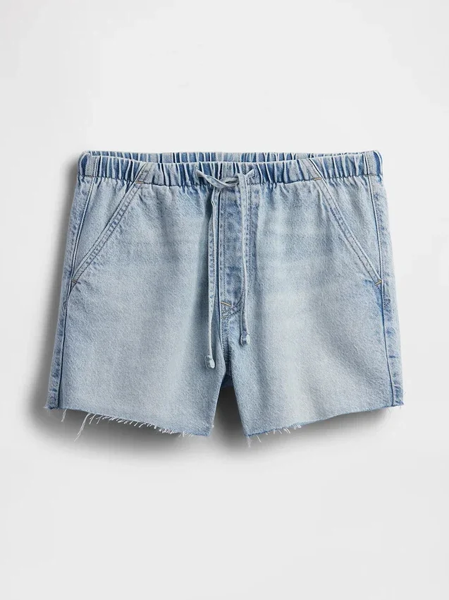 Pantalones cortos vaqueros «Easy Denim» ultrasuaves de 3,5” con talle bajo