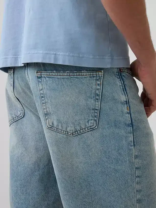 Pantalones cortos vaqueros holgados estilo años 90