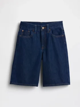 Pantalones cortos vaqueros largos de talle bajo para niño