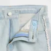 Pantalones cortos vaqueros largos de talle bajo para niño