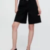 Pantalones cortos vaqueros largos de talle medio de 11"