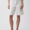 Pantalones cortos vaqueros largos de talle medio de 11"