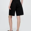 Pantalones cortos vaqueros largos de talle medio de 11"