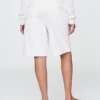 Pantalones cortos vaqueros largos de talle medio de 11"