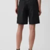 Pantalones cortos vaqueros largos de talle medio de 11"