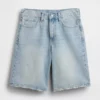 Pantalones cortos vaqueros largos de talle medio de 11"
