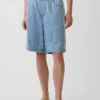 Pantalones cortos vaqueros largos «Easy Stripe» ultrasuaves de talle medio, de 11"