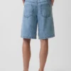 Pantalones cortos vaqueros largos «Easy Stripe» ultrasuaves de talle medio, de 11"