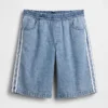 Pantalones cortos vaqueros largos «Easy Stripe» ultrasuaves de talle medio, de 11"