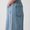 Pantalones cortos vaqueros largos «Easy Stripe» ultrasuaves de talle medio, de 11"