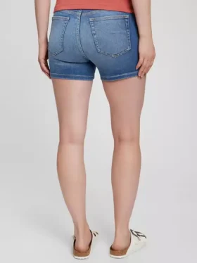 Pantalones cortos vaqueros premamá con panel de 4″