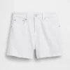 Pantalones cortos vaqueros rectos de corte holgado y cintura alta de 3,5"