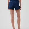 Pantalones cortos vaqueros rectos holgados de estilo marinero con cintura alta de 3,5"