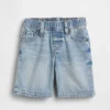 Pantalones cortos vaqueros ultrasuaves sin cremallera para bebés y niños pequeños