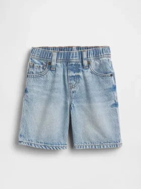 Pantalones cortos vaqueros ultrasuaves sin cremallera para bebés y niños pequeños