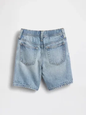 Pantalones cortos vaqueros ultrasuaves sin cremallera para bebés y niños pequeños