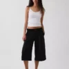 Pantalones culotte de talle bajo