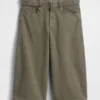 Pantalones culotte de talle medio con cinturón