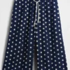 Pantalones culotte holgados y cómodos de mezcla de lino