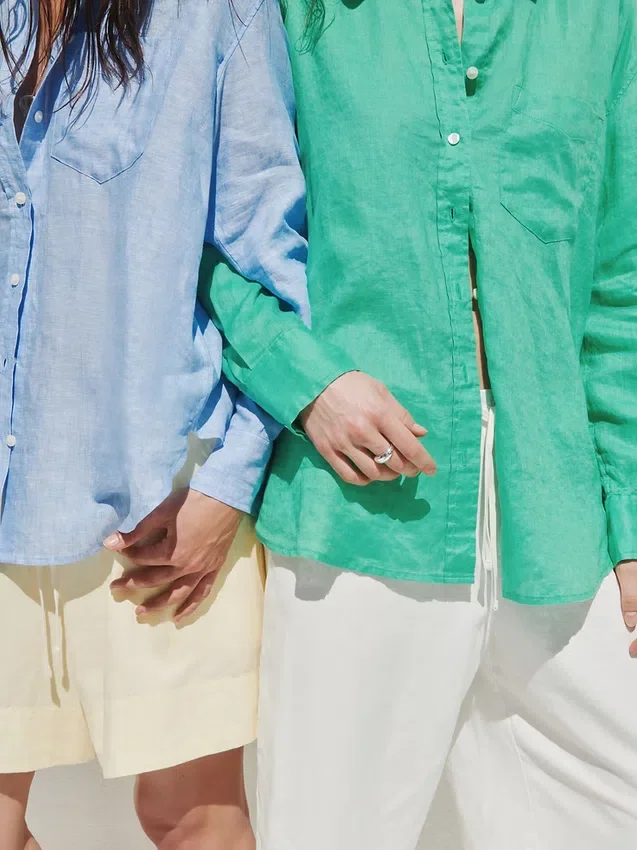 Pantalones culotte holgados y cómodos de mezcla de lino