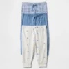 Pantalones de algodón orgánico sin cremallera «Baby First Favorites» (paquete de 3)