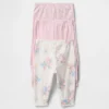 Pantalones de algodón orgánico sin cremallera «Baby First Favorites» (paquete de 3)